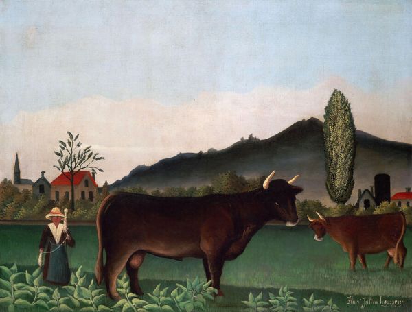 PHOTOWALL / Landscape with Cattle - Infographics (e322280)