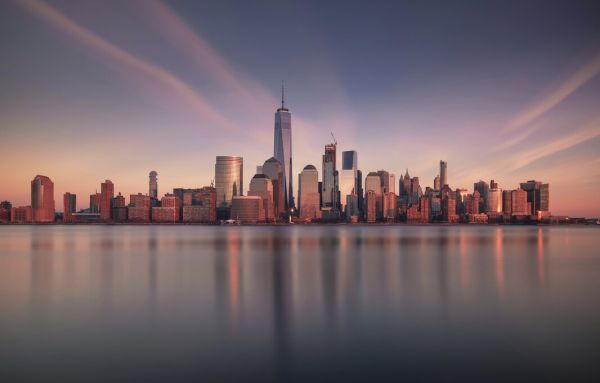PHOTOWALL / Lower Manhattan at Dusk (e323835)