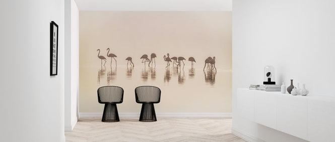 PHOTOWALL / Flamingos in the Mist (e324027)