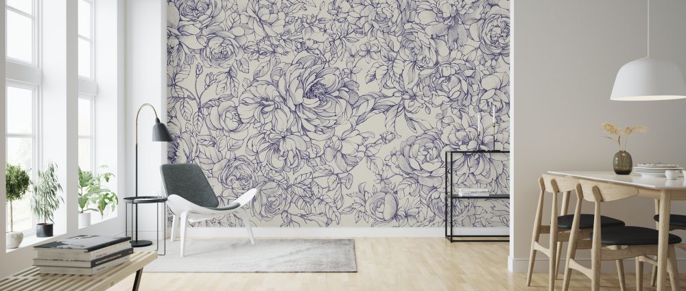 PHOTOWALL / Floralium - Lavender (e325989) | 輸入壁紙専門店