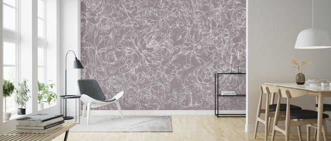 PHOTOWALL / Floralium - Plum (e325990)