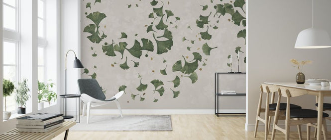 PHOTOWALL / Ginkgo Leaves Blowin in the Wind - Natur (e325997)