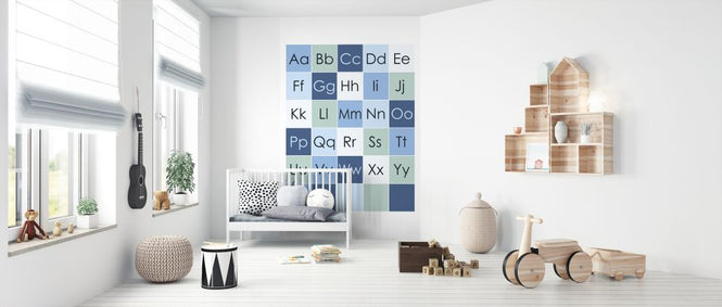 PHOTOWALL / ABC Simple - Blue (e325938)