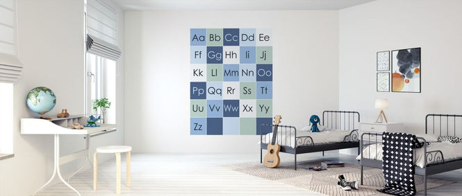 PHOTOWALL / ABC Simple - Blue (e325938)