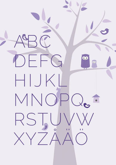 PHOTOWALL / ABC Tree - SE - Purple (e325945)