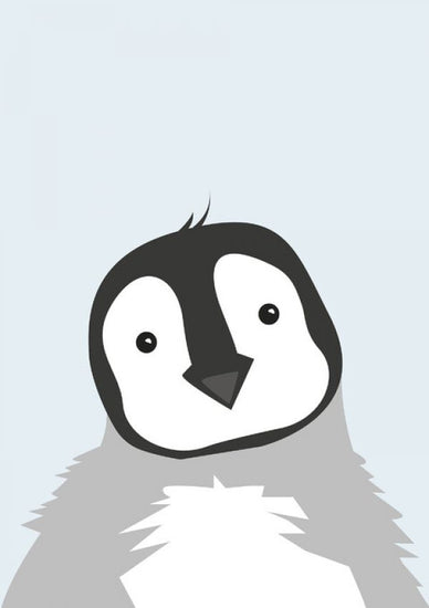 PHOTOWALL / Chubby Penguin - Blue (e325948)