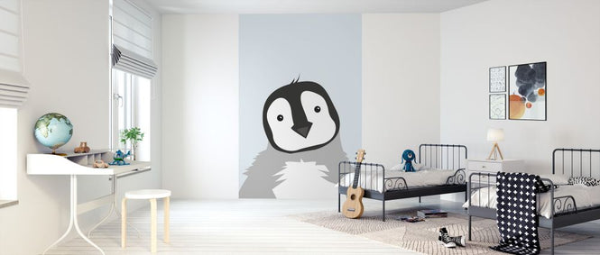 PHOTOWALL / Chubby Penguin - Blue (e325948)