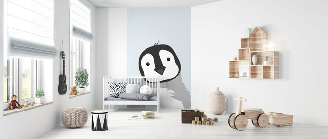 PHOTOWALL / Chubby Penguin - Blue (e325948)