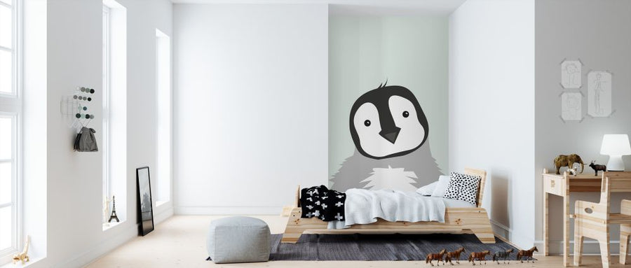 PHOTOWALL / Chubby Penguin - Green (e325950)