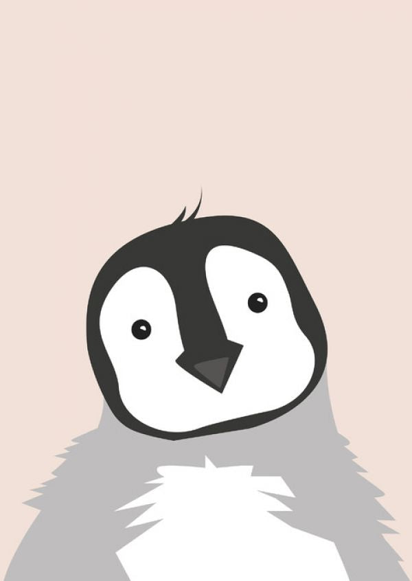 PHOTOWALL / Chubby Penguin - Pink (e325951)