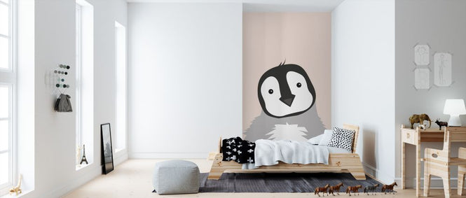 PHOTOWALL / Chubby Penguin - Pink (e325951)