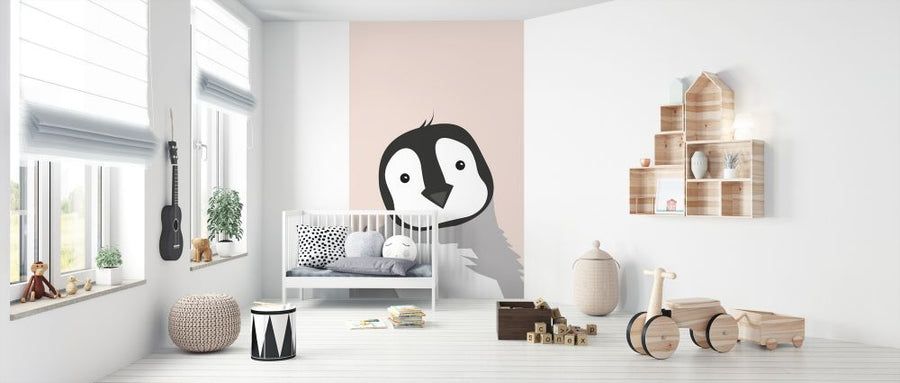PHOTOWALL / Chubby Penguin - Pink (e325951)