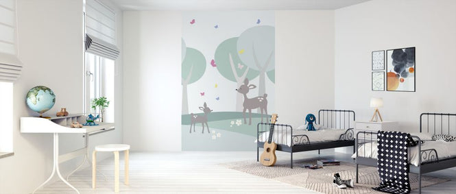 PHOTOWALL / Deer World - Green (e325955)
