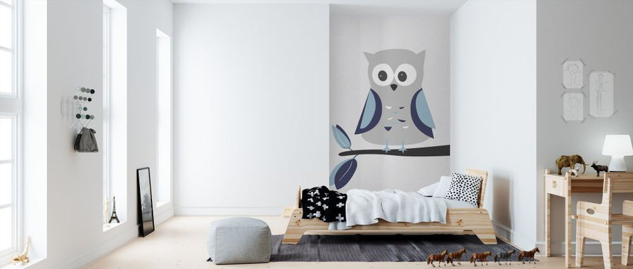 PHOTOWALL / Owl - Blue (e325964)