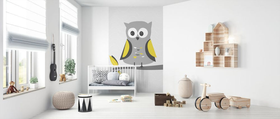 PHOTOWALL / Owl - Mustard (e325965)