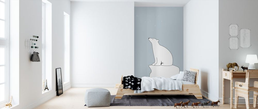 PHOTOWALL / Polar Bear - Blue (e325970)
