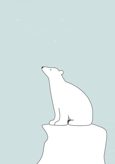 PHOTOWALL / Polar Bear - Green (e325972)