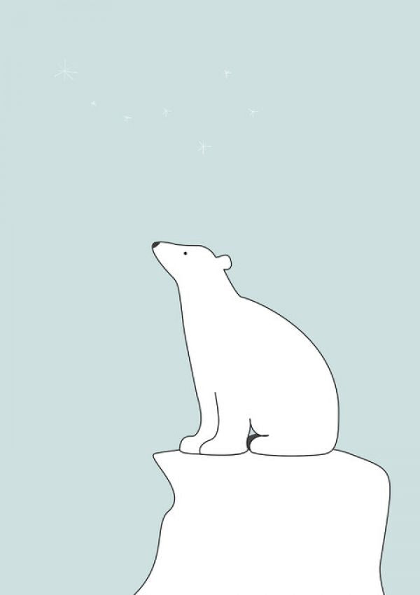 PHOTOWALL / Polar Bear - Green (e325972)