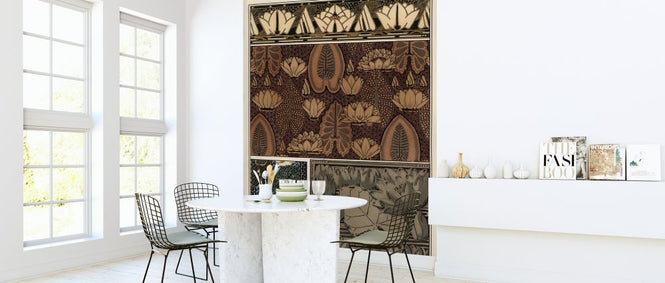 PHOTOWALL / Water Lily in Fabric - Infographics (e322354)