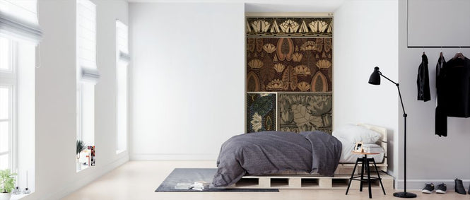 PHOTOWALL / Water Lily in Fabric - Infographics (e322354)