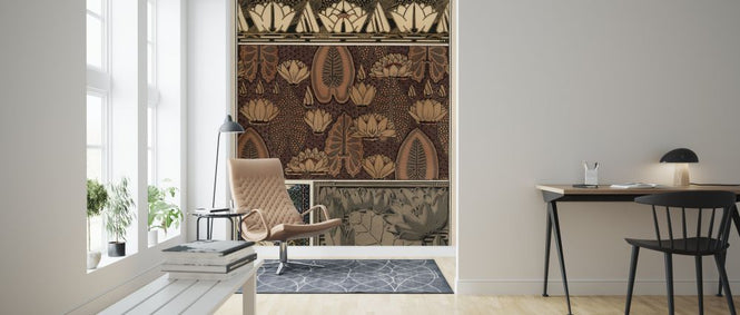 PHOTOWALL / Water Lily in Fabric - Infographics (e322354)