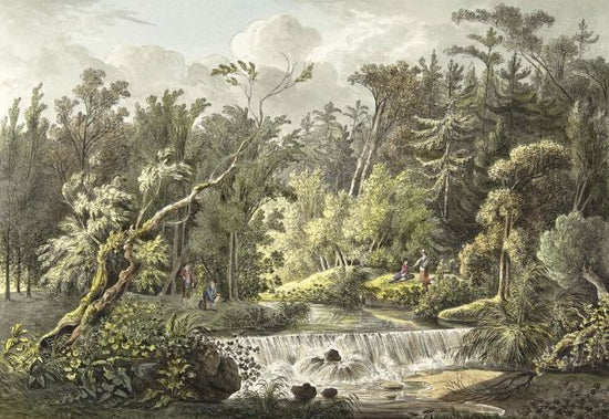 PHOTOWALL / Landscape with Waterfall - Friedrich Christian Klass (e325863)