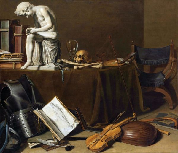 PHOTOWALL / Vanitas Still Life with the Spinario - Pieter Claesz (e325879)