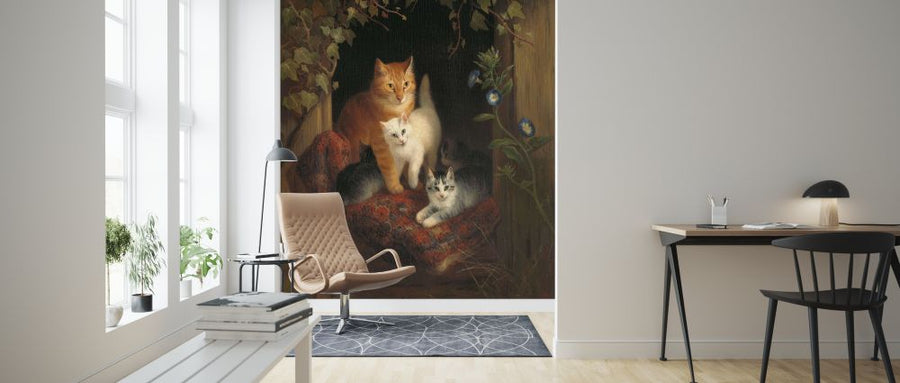 PHOTOWALL / Cat with Kittens - Henriette Ronner (e325882)