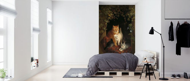 PHOTOWALL / Cat with Kittens - Henriette Ronner (e325882)