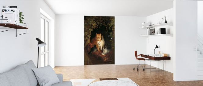 PHOTOWALL / Cat with Kittens - Henriette Ronner (e325882)