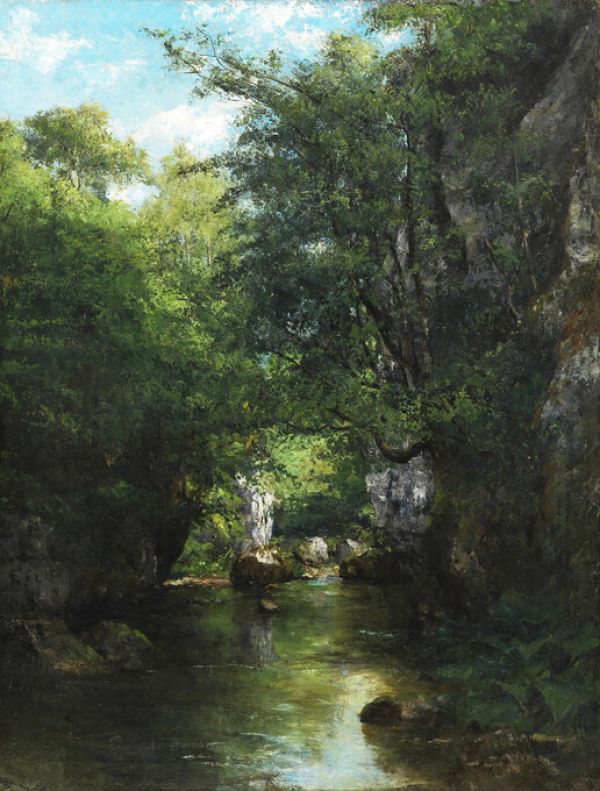 PHOTOWALL / Water Stream - Gustave Courbet (e325886)