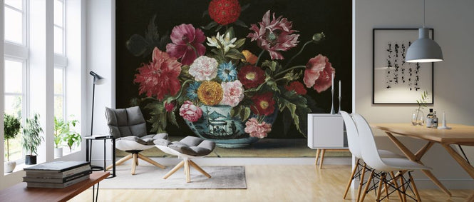 PHOTOWALL / Chinese Bowl with Flowers - Jacques Linard (e325893)