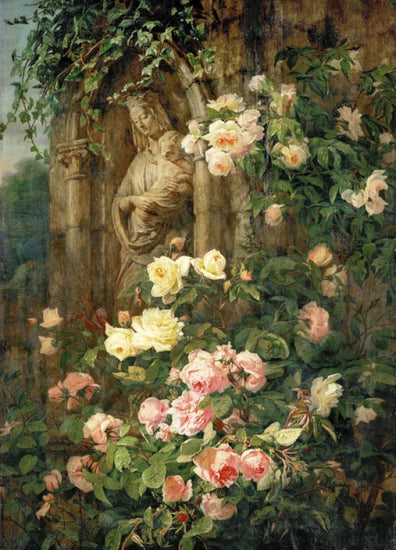 PHOTOWALL / Mother Mary Rose Flower - Simon Saint Jean (e325904)