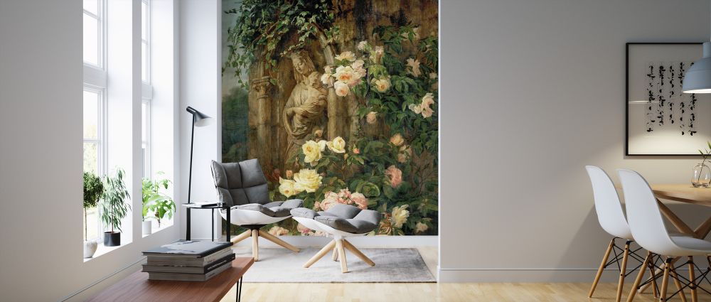 PHOTOWALL / Mother Mary Rose Flower - Simon Saint Jean (e325904