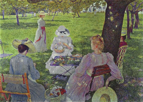 PHOTOWALL / Family in the Orchard - Theo Van Rysselberghe (e325908)