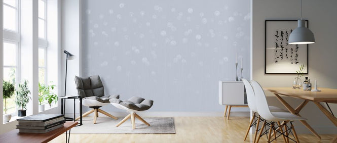 PHOTOWALL / Dandelion Field - Soft Blue (e326666)