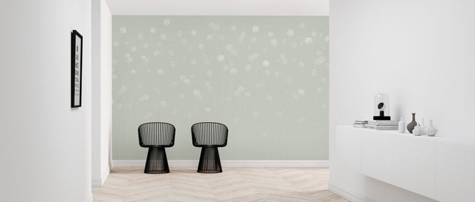 PHOTOWALL / Dandelion Field - Soft Mint (e326667)