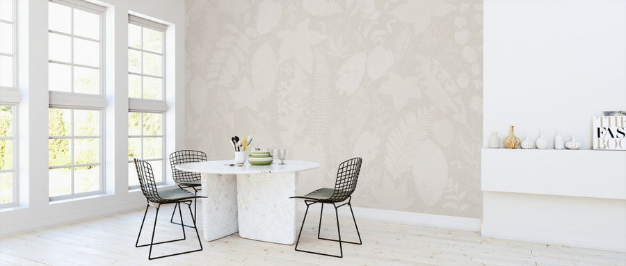 PHOTOWALL / Leaf Potpourri - Beige (e326669)