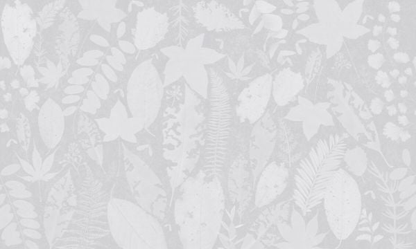 PHOTOWALL / Leaf Potpourri - Light Gray (e326673)