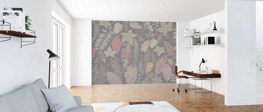 PHOTOWALL / Leaf Potpourri - Warm Gray (e326676)