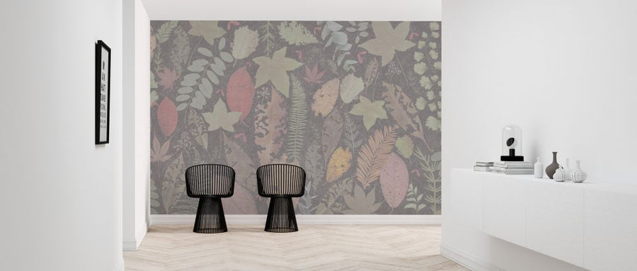 PHOTOWALL / Leaf Potpourri - Warm Gray (e326676)