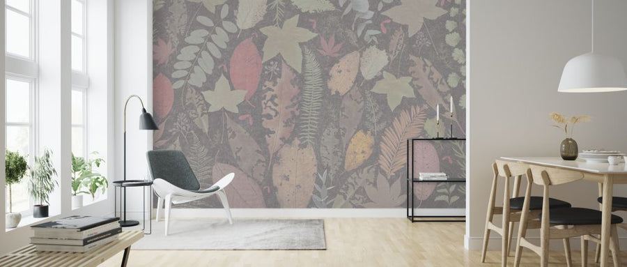 PHOTOWALL / Leaf Potpourri - Warm Gray (e326676)