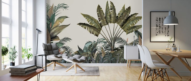 PHOTOWALL / Tropical - Large Leaves (e326477)