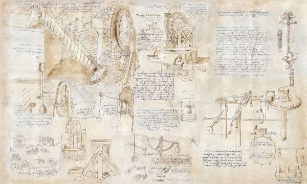 PHOTOWALL / Da Vinci - Inventions (e326482)