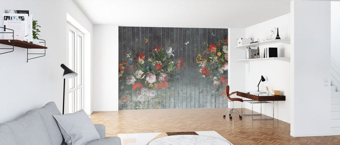 PHOTOWALL / Flower Bouquet Plank II (e326489)