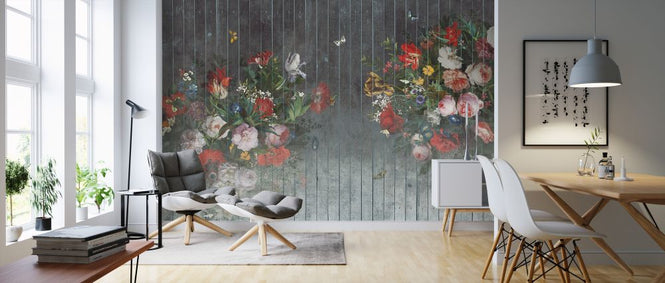 PHOTOWALL / Flower Bouquet Plank II (e326489)