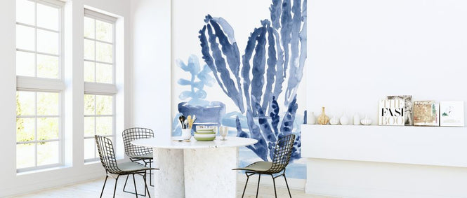 PHOTOWALL / Indigo Succulent (e324895)