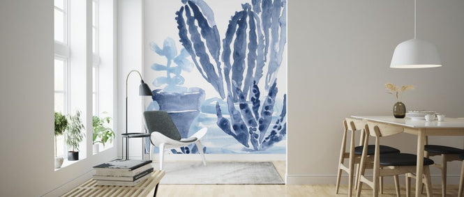 PHOTOWALL / Indigo Succulent (e324895)