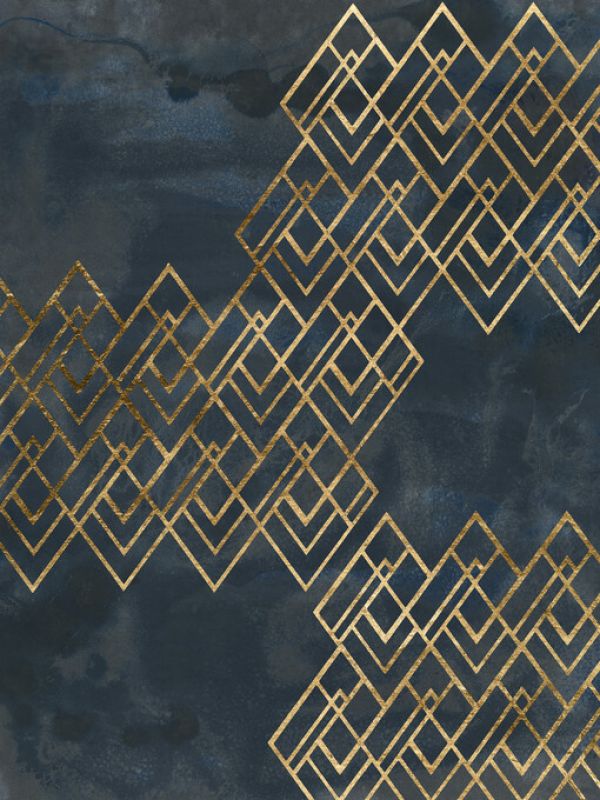 PHOTOWALL / Deco Pattern in Blue (e324928)
