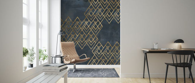 PHOTOWALL / Deco Pattern in Blue (e324928)